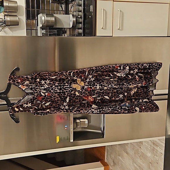 💕JOHNNY WAS💕 Penelope Maxi Tank Dress ~ Floral Butteryfly Embroidered XXS NWOT - Picture 11 of 16